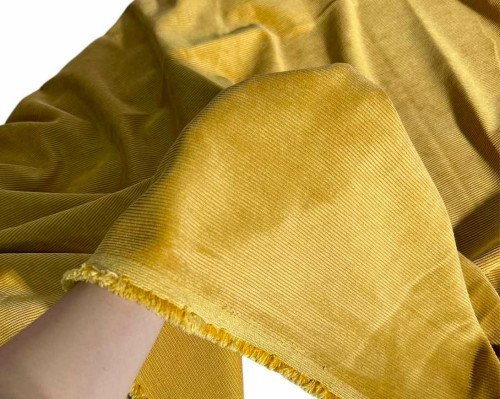 Velvetas su elastanu Geltonas - 1