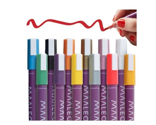 Akriliniai markeriai 12 spalvos - 1