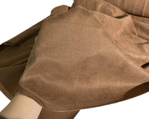 Veliūrinės užuolaidos Ruda karamelės - 2