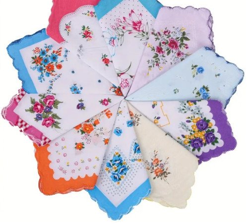 Moteriška nosinė 28 x 28cm Gėlėta - 1