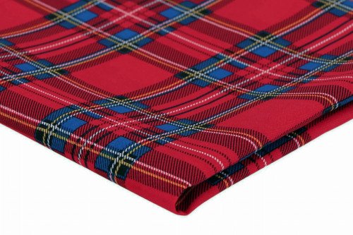 Languotas audinys Panama Raudona mėlyna - 1