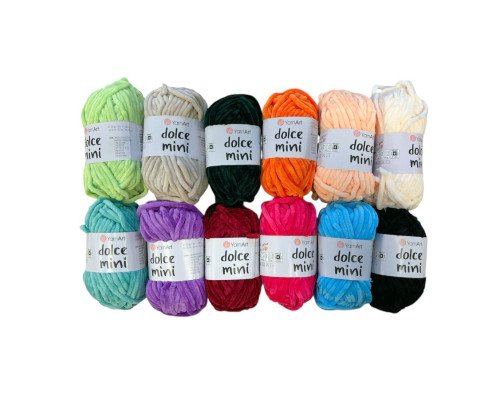 Yarn art dolce siūlų rinkinys 12vnt - 1