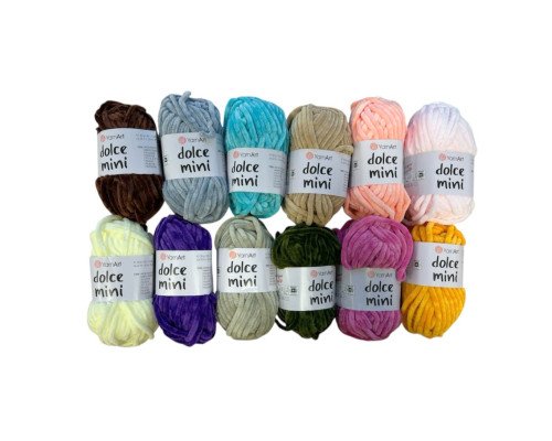 Yarn art dolce siūlų rinkinys 12vnt - 1