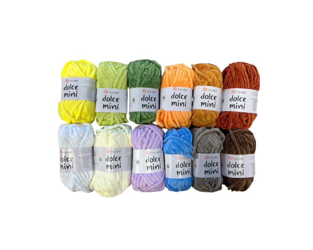 Yarn art dolce siūlų rinkinys 12vnt - 1