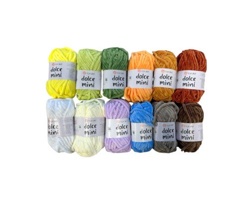 Yarn art dolce siūlų rinkinys 12vnt - 1