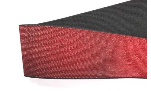 Dekoratyvinė guma 50mm Raudona Metalic - 1