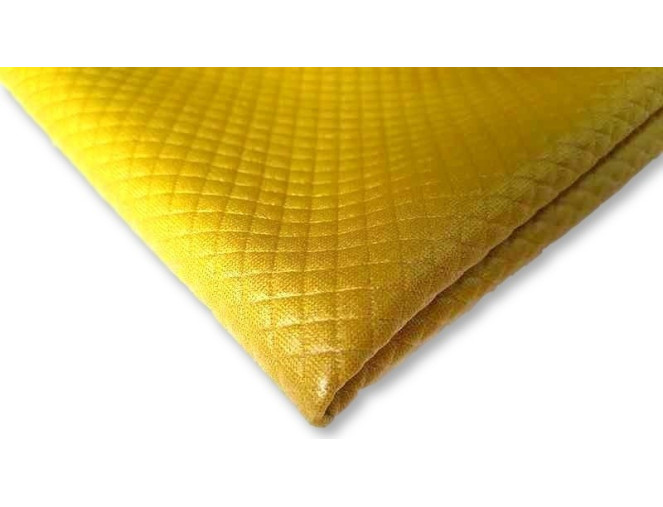 Quilted knitted fabric Mustard pigiau