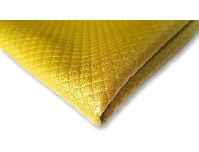 Quilted knitted fabric Mustard