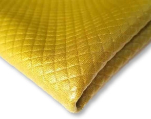 Quilted knitted fabric Mustard