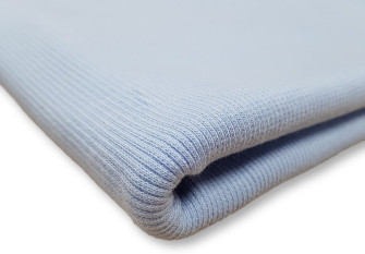 RIB knitted fabric Light blue