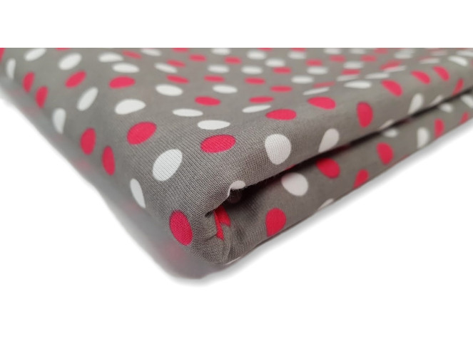 Medvilninis trikotažas (jersey) Spalvoti taškučiai