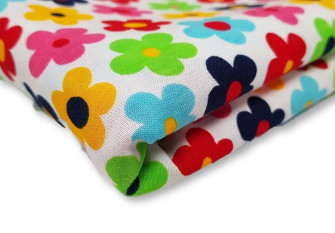 Cotton jersey with flowers