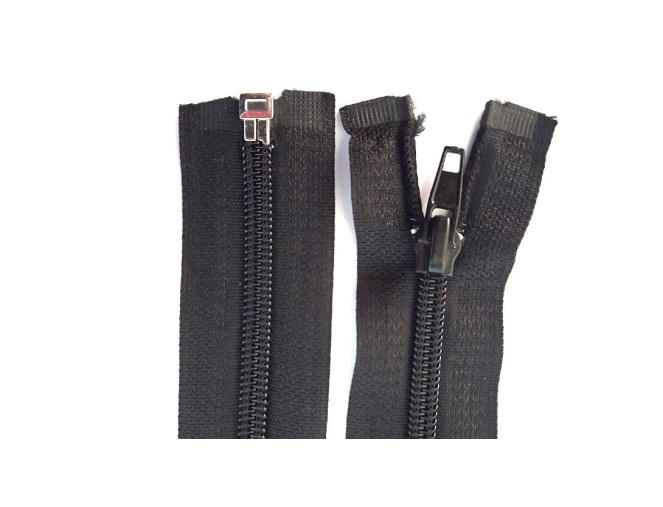 Spiral zip 140cm Black