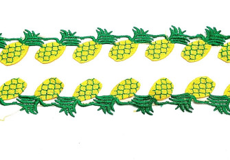 Decorative ribbon Pineapple 40mm.