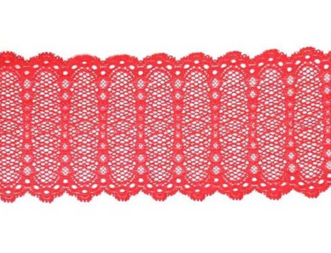 Elastinis nėrinys 72mm Rožinis