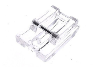 Plastic foot for secret zipper
