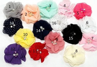 Chiffon flowers 50mm