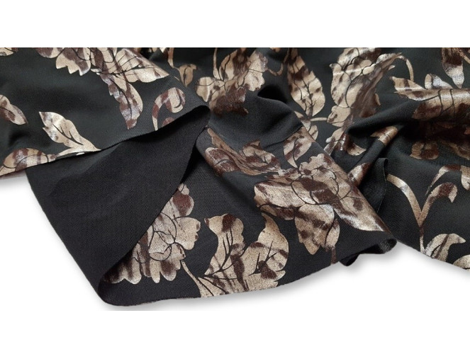 Trikotažas Bronzinės gėlės pigiau