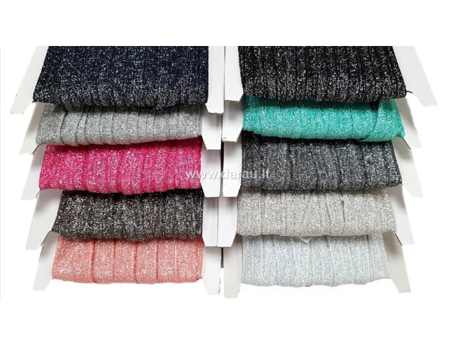 Elastic cant ribbons 15mm Glossy