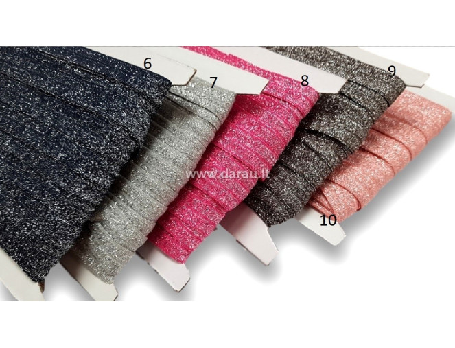 Elastic cant ribbons 15mm Glossy pristatymas per 1-4 d.d.