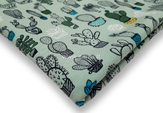 Cotton jersey Cactus Greenish