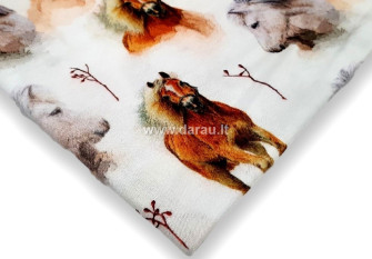 Cotton jersey Horses