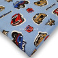 Cotton jersey Machines in blue