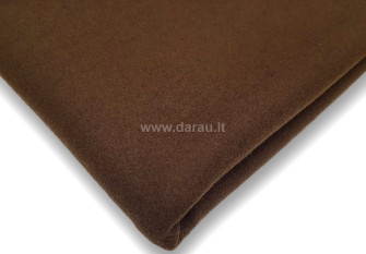 Coat fabric with wool Tobacco