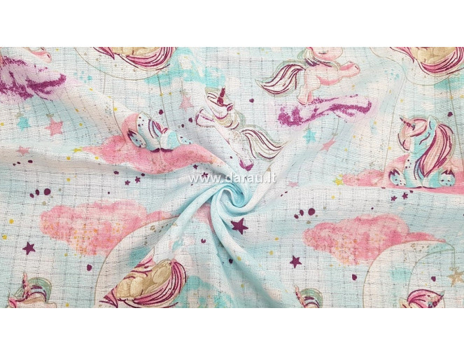 Gauze Unicorns in Blue