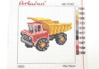 Embroidery painting Truck