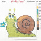 Embroidery painting Snail