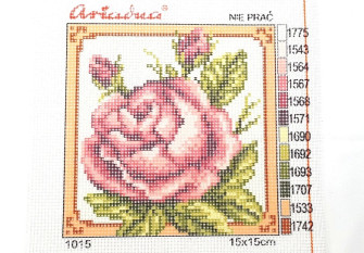 Embroidery painting Rose