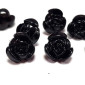 Button Black Rose 458