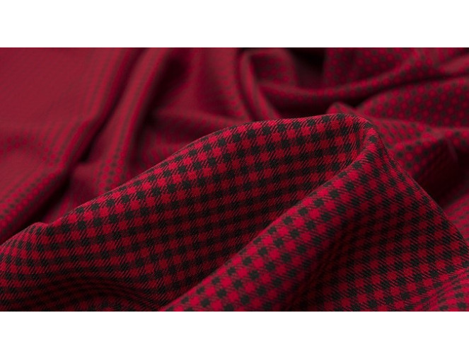 Languotas audinys Raudonai juoda pigiau