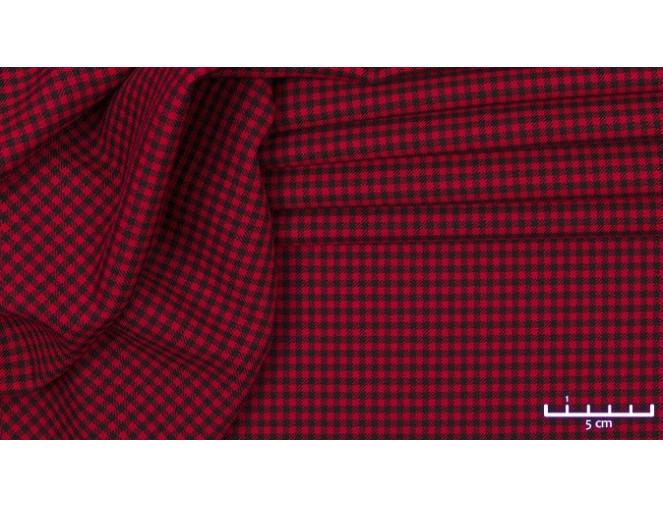 Languotas audinys Raudonai juoda