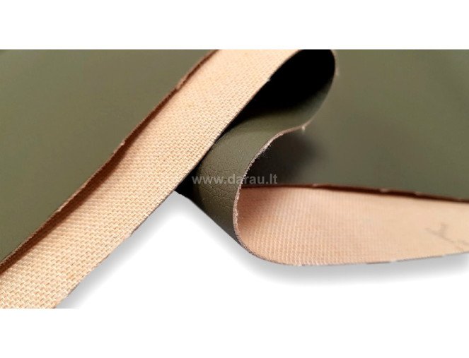 Artificial leather Khaki Soft pigiau