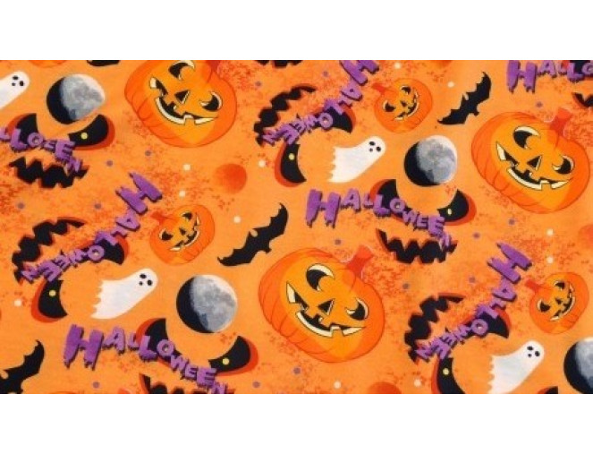 Cotton jersey for Halloween