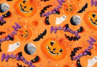 Cotton jersey for Halloween