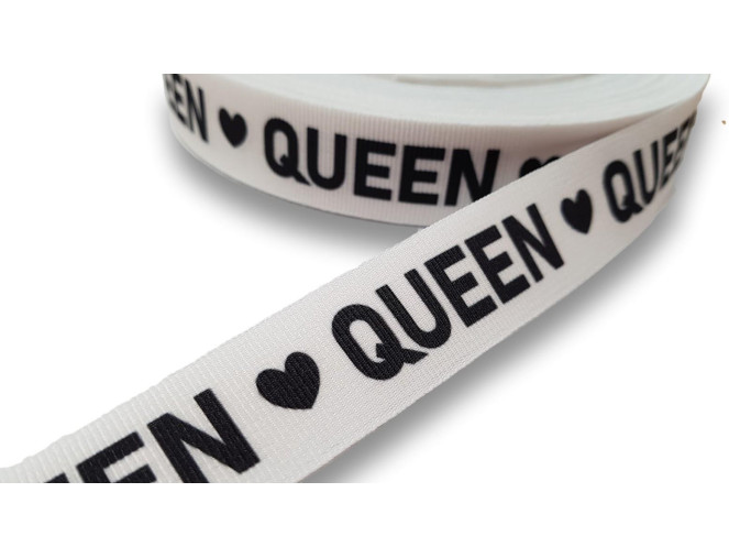 Decorative ribbon 25mm Queen