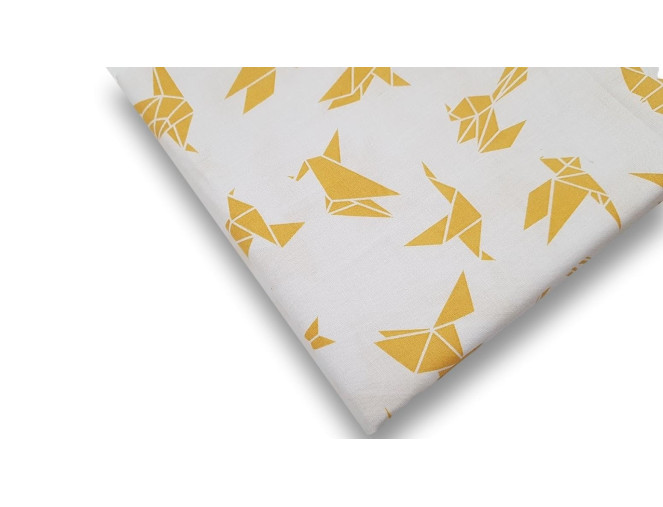 Medvilnė - drobelė Origami geltonas pigiau