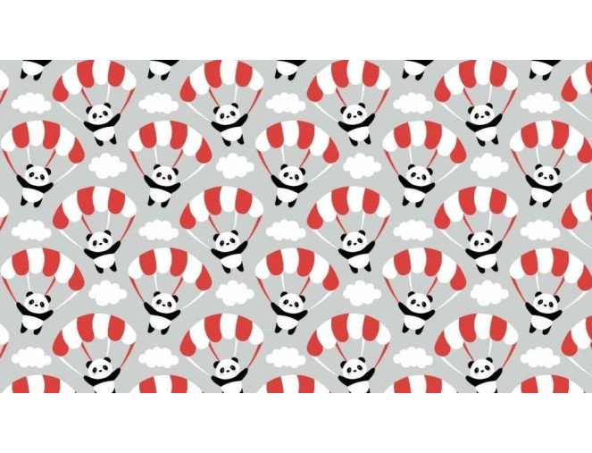 Medvilnė - drobelė Panda leidžiasi