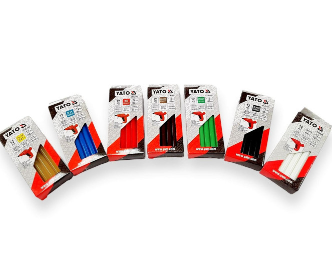 Karštų klijų lazdelės 7.2 x 100mm 12vnt. | 7 spalvos