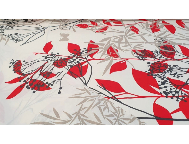 Cotton - canvas Red meadow internetu