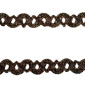 Dekoratyvinė juostelė 10mm Juoda/aukso