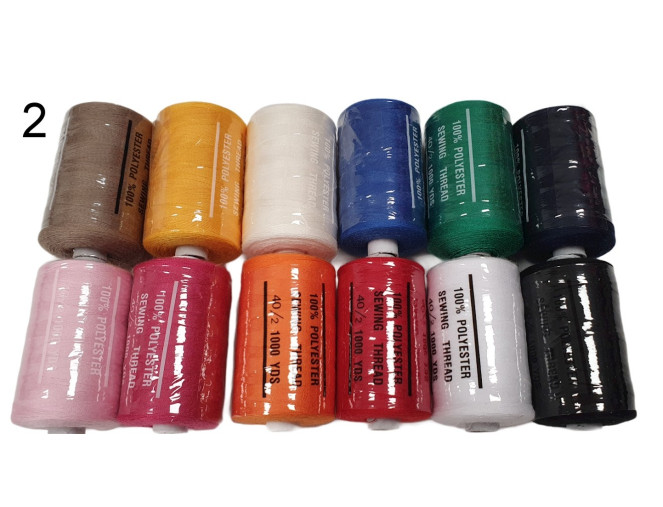 Sewing thread set 12x1000y