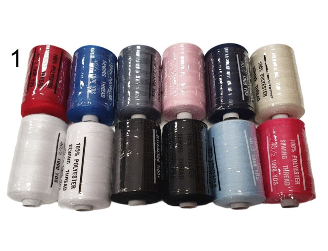 Sewing thread set 12x1000y pigiau