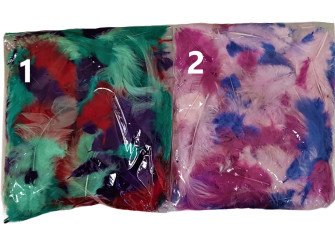 Decorative feathers Variegated 2