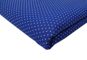 Viscose fabric Dots in blue