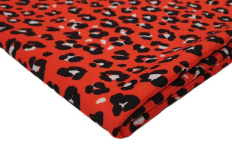 Thick knitted fabric Patterns in orange