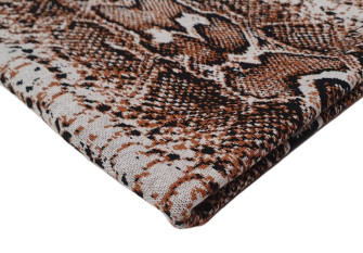 Cotton knitted fabric Snake prints